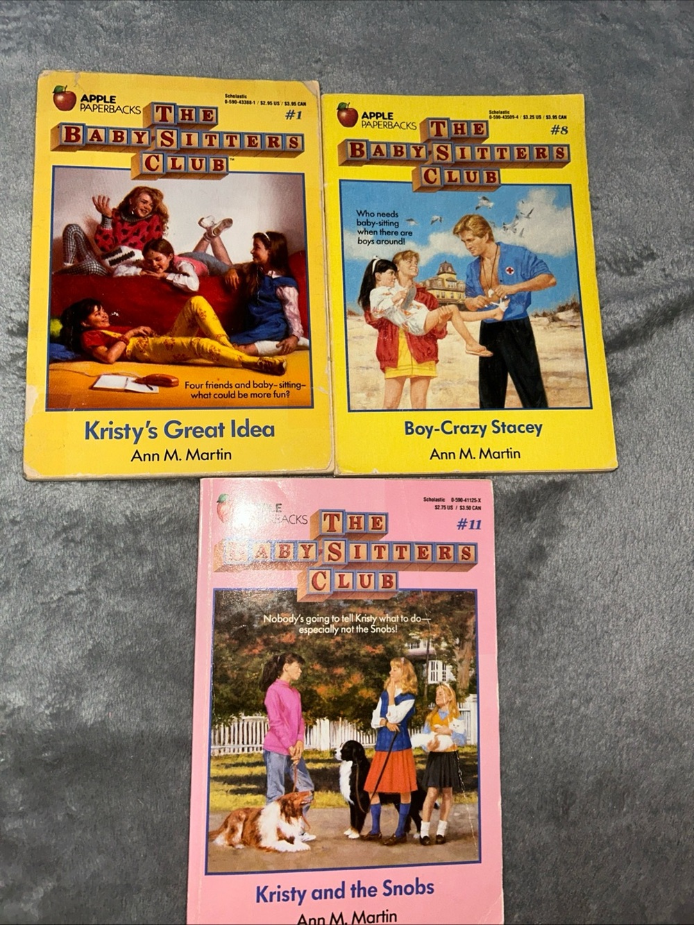 Lot Of 3 Vintage Paperback Babysitters Club Books